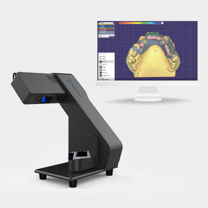Scanner de laboratoire dentaire YUCERA Scanner automatique en 3D 20s Temps de numérisation 2 x 3,0MP Résolution de la caméra