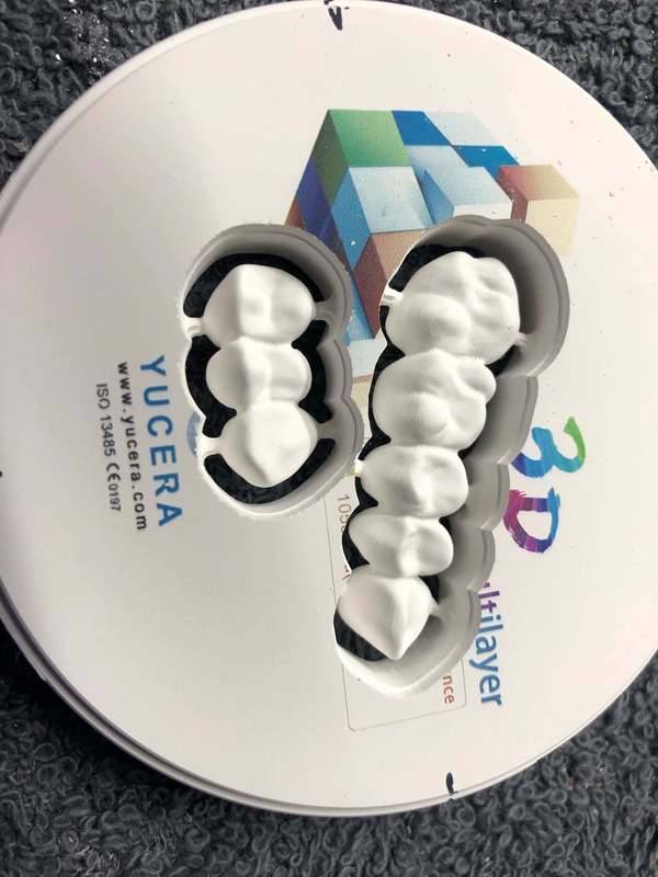 Dental Materials 3D Pro Multilayer Zirconia Block CAD CAM 98mm System Ceramic Block for Long Bridge