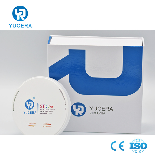 Yusera ST Color Super Translucent Color Preshade Zirconio Blanks Self-colored Dental Zirconia Blocks Cad Cam Lab Disc