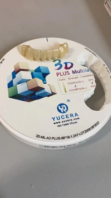 Hot Sell Dental Medical 3D Pro Zirconia Discs CAD/CAM Dentmill Zirconia Ceramic Block/All Types of Dental Zirconia Blocks