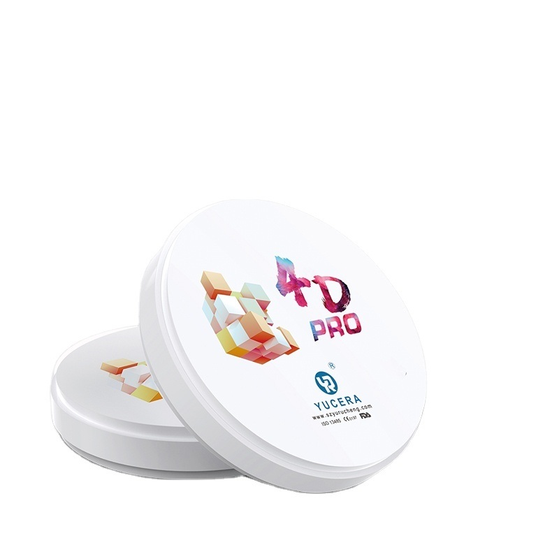 YUCERA 4D PRO Multilayer Zirconia Block Customized  Dental Cad Cam Dental Laboratory Multi-layered Zirconia Block