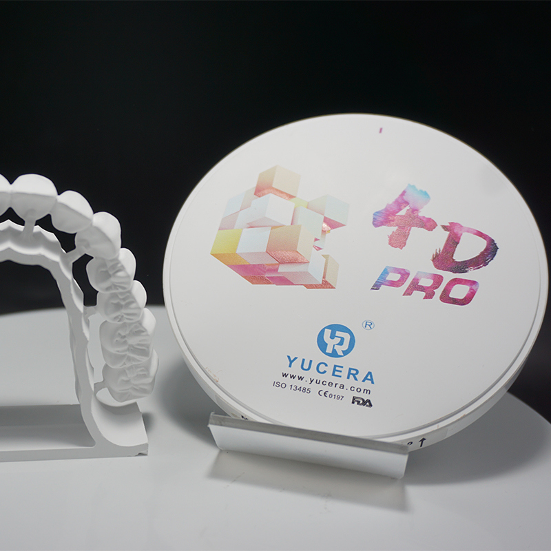 YUCERA 4D PRO Zirconia Block Dental Laboratory Supplies 4D Zirconio Multilayer Disc for Full Arch