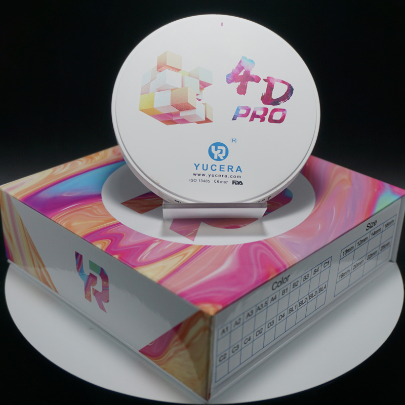 YUCERA 4D PRO Zirconia Block Dental Laboratory Supplies 4D Zirconio Multilayer Disc for Full Arch