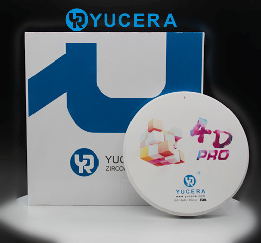 Yucera 4D Pro Multilayer Dental All Ceramic Zirconia Block Dental Lab Super Translucency Dental Zirconia Disc