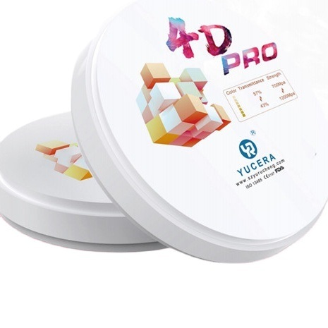 Yucera 4D Pro Multilayer Dental All Ceramic Zirconia Block Dental Lab Super Translucency Dental Zirconia Disc