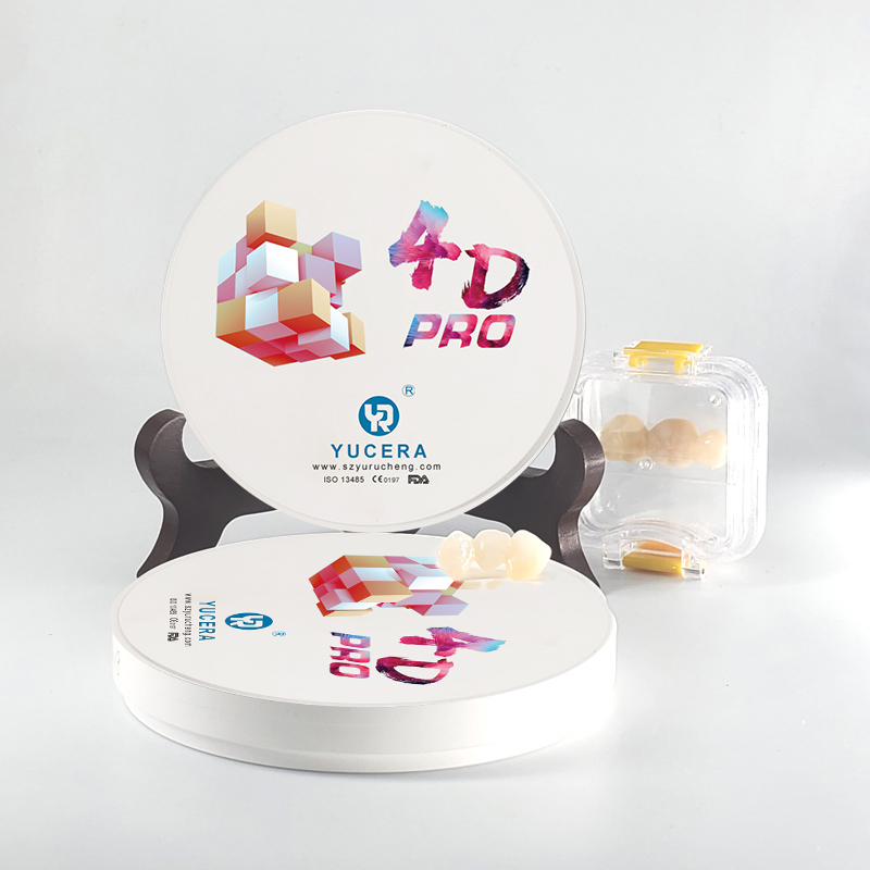 Nouveau design YUCERA 98*14mm 4D Multicouche Disque de zircone dentaire pour système CAD/CAM