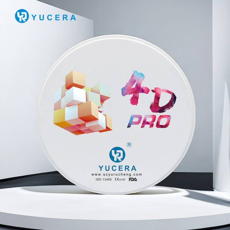 Blocs de zircone multicouches 4D pour équipements dentaires et accessoires de thérapie orale de laboratoire dentaire Yucera