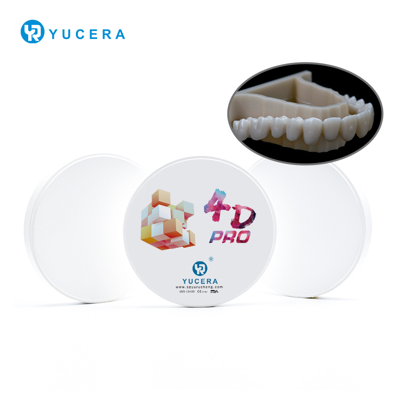 Yucera 4D Pro Translucent CAD/CAM Zirconia Block Durable Dental Restoration Solution