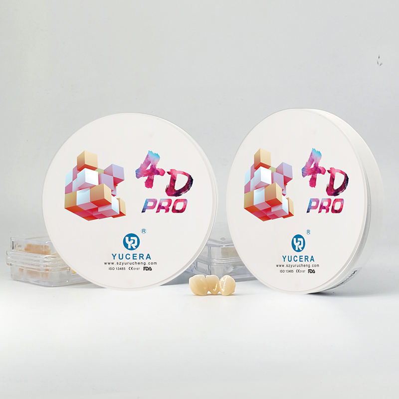 Yucera Zircone Dentaire  Multilayer Preshaded 4D Pro Zir Blank for Dental Cadcam