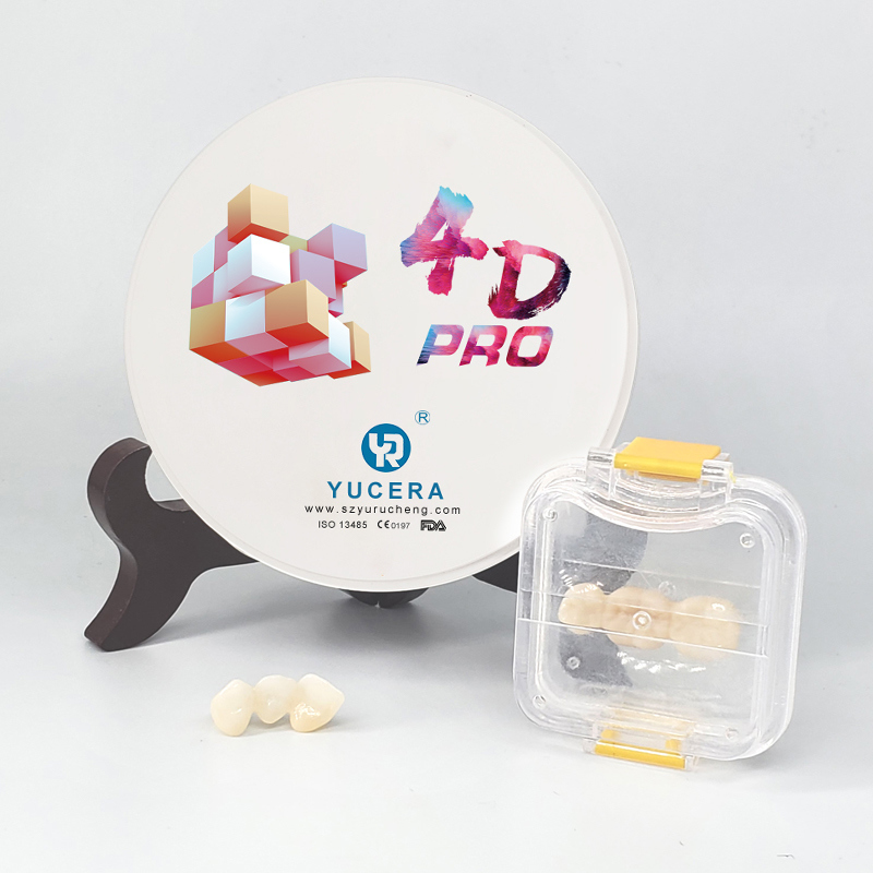 Yucera Zircone Dentaire  Multilayer Preshaded 4D Pro Zir Blank for Dental Cadcam