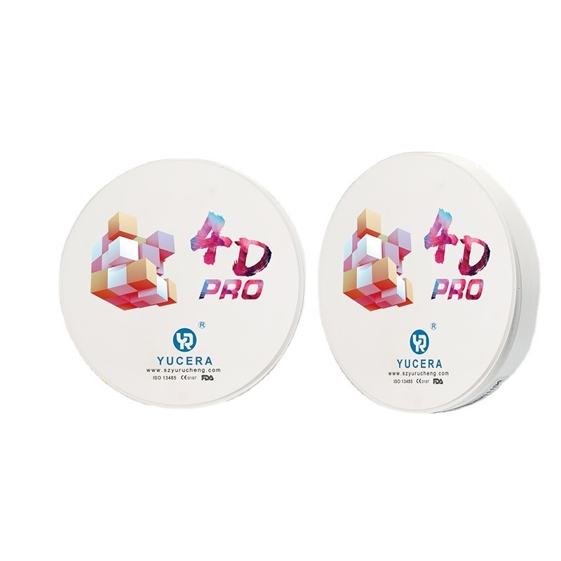 Yucera Zircone Dentaire  Multilayer Preshaded 4D Pro Zir Blank for Dental Cadcam