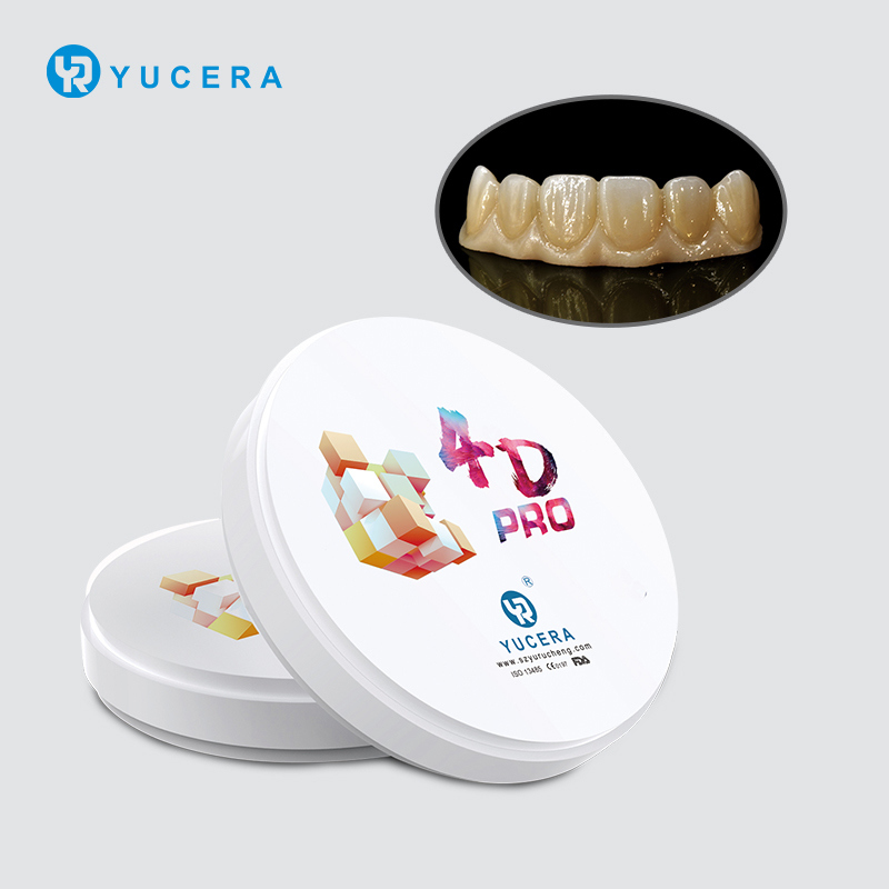 Yucera Disco  De Zirconia Dental 4D Bloque De Zirconia Dental Multicapa Alta Translucidez Dental De Alta Calidad