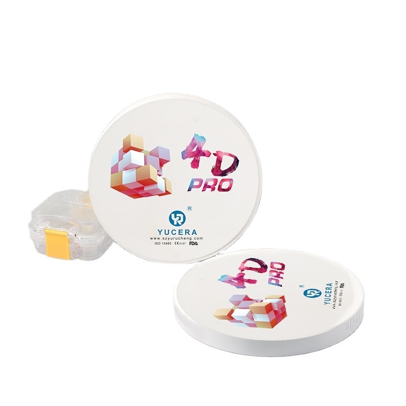Yucera 4D Multilayer Dental Zirconium  of Zirconia Ceramic Disc for Dental Lab Crown and Bridge