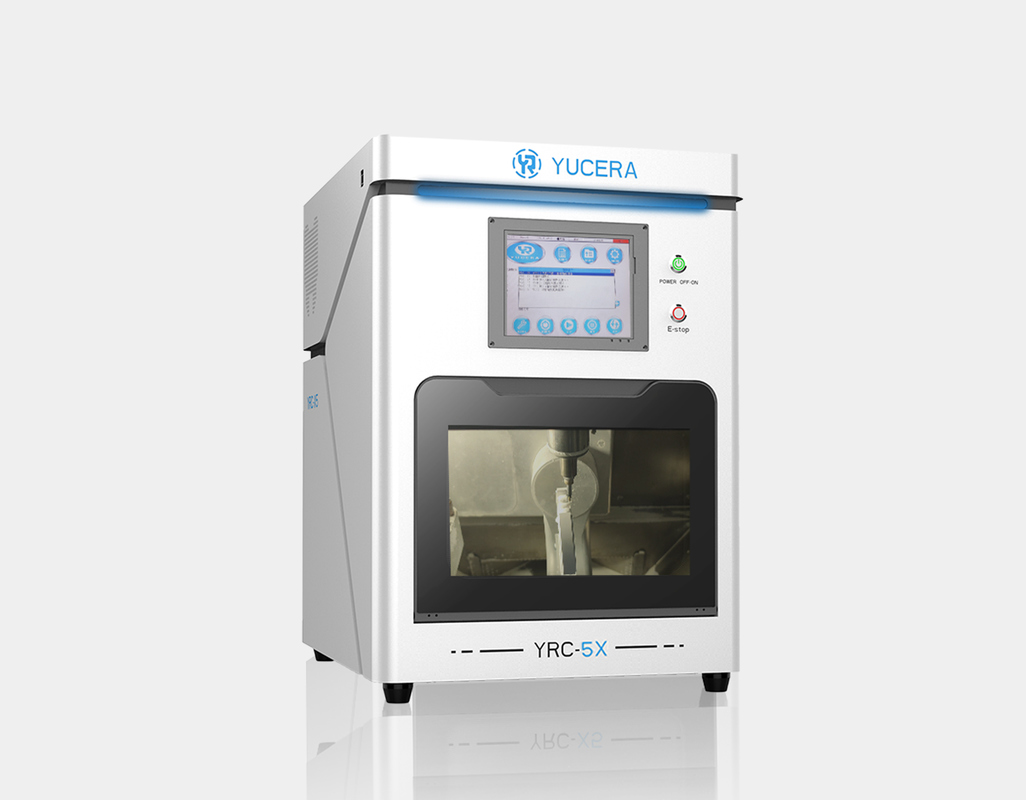 Yucera Nouvelle machine de fraisage de zircone 5 axes humide/sec récemment lancée pour les blocs CAD CAM dentaires