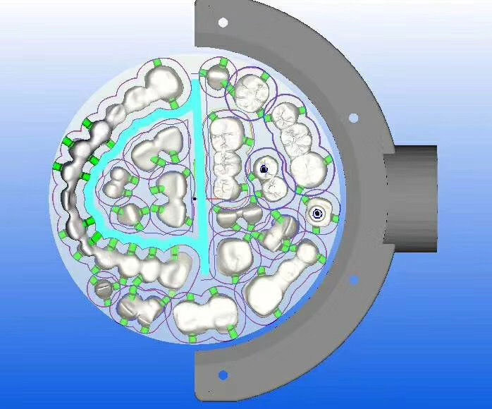 Machine de fraisage dentaire CAD/CAM 5 axes pour blocs de zircone dentaire et équipement/unité dentaire et laboratoire dentaire