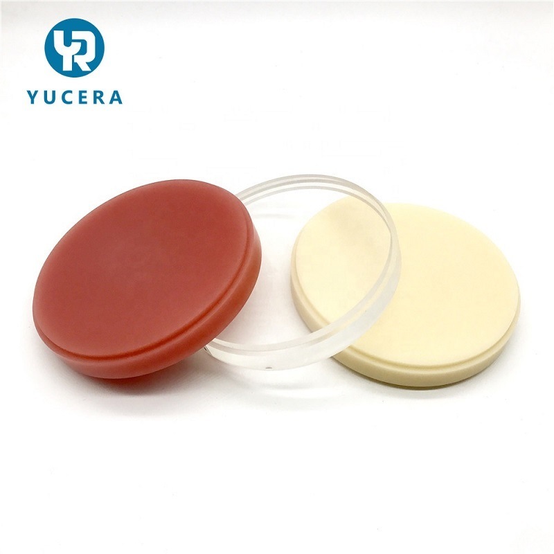 Consommables dentaires - Disque de PMMA pour fraisage CAD CAM pour laboratoire dentaire - Disque en résine acrylique - Bloc de PMMA dentaire - Prothèse dentaire provisoire