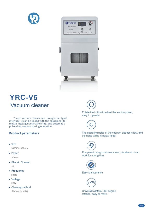 Aspirateur dentaire portable YUCERA YRC-V5 pour machine de fraisage CNC dentaire pour laboratoire dentaire