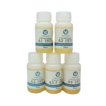 Solutions Yucera 18 couleurs Kit de coloration céramique pour zircone Natural Glow pour les créations de laboratoire dentaire