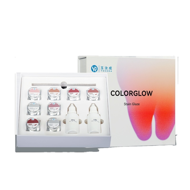 Kit de coloration en céramique de zircone Yucera 18 couleurs Unique Smile Solutions, éclat naturel pour les créations de laboratoire dentaire
