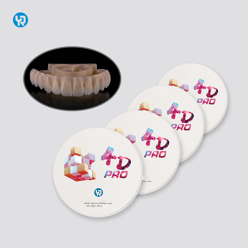 Blocs de zircone YR 98mm Shade 4D Pro pour prothèses dentaires artificielles, fraisage et frittage