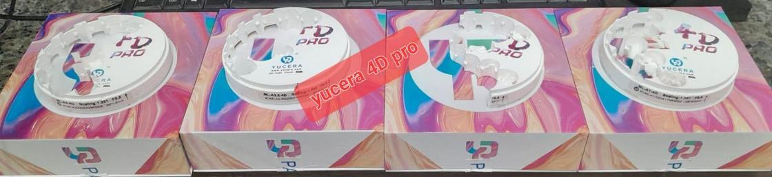Bloc de zircone dentaire Yucera 4D Pro 95mm Dimensions précises adaptées à une variété de solutions de restauration dentaire