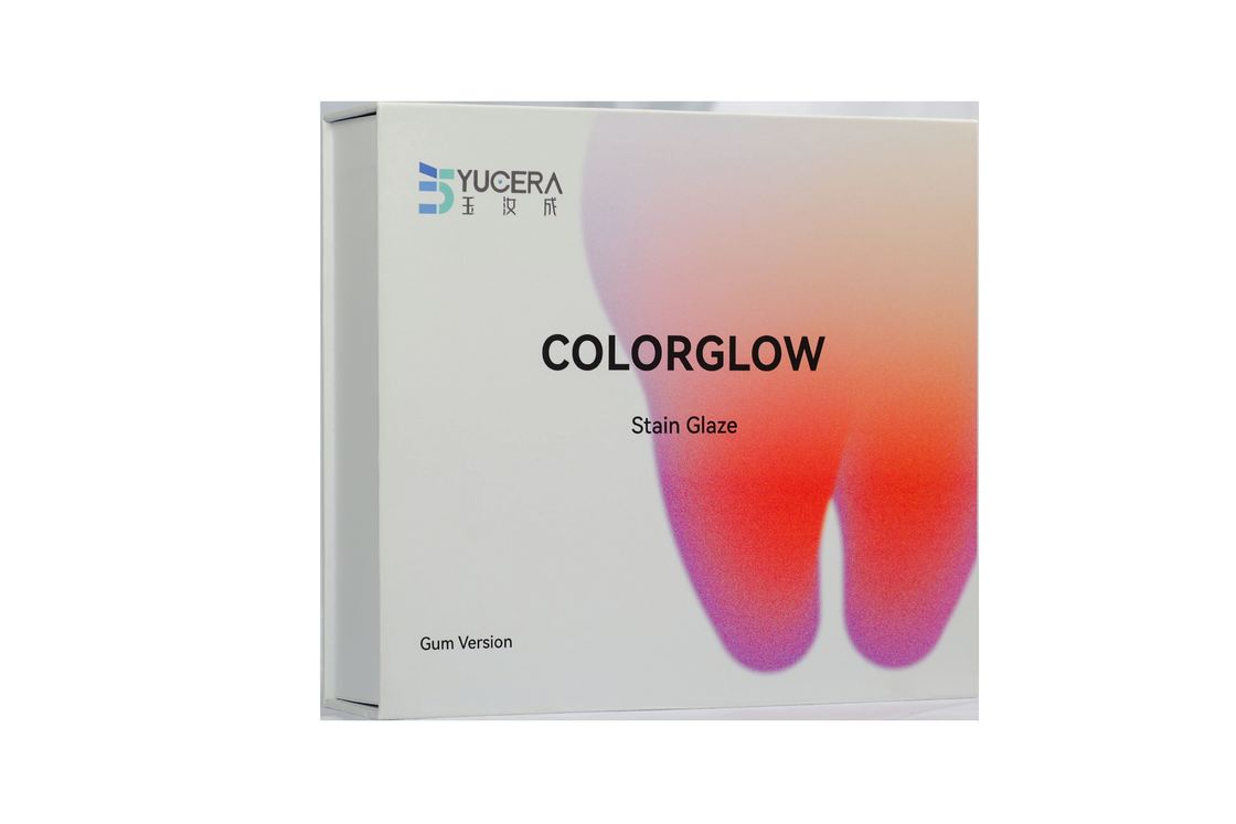 Kit de coloration et glaçage en céramique de zircone Yucera 18 couleurs, éclat naturel pour les créations de laboratoire dentaire