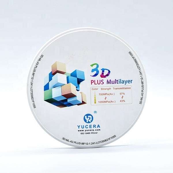 YUCERA 3D Zirconia  Posterior Bridge Material | Combines Strength with Natural Translucency