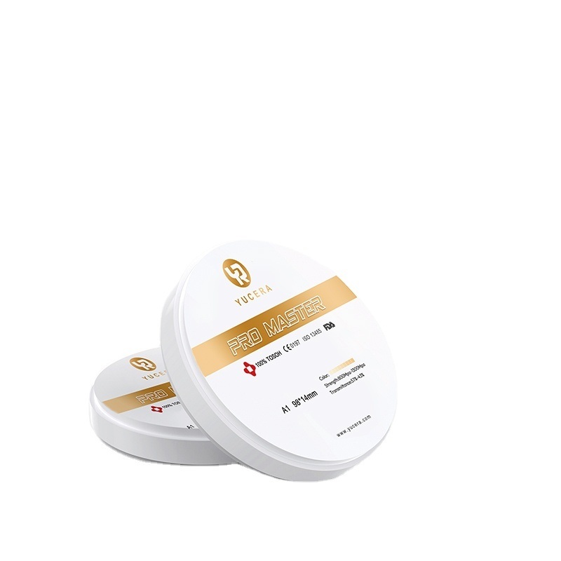 Bloc de zircone dentaire Yucera Pro Master Super Durable compatible avec le système CAD CAM pour une restauration précise