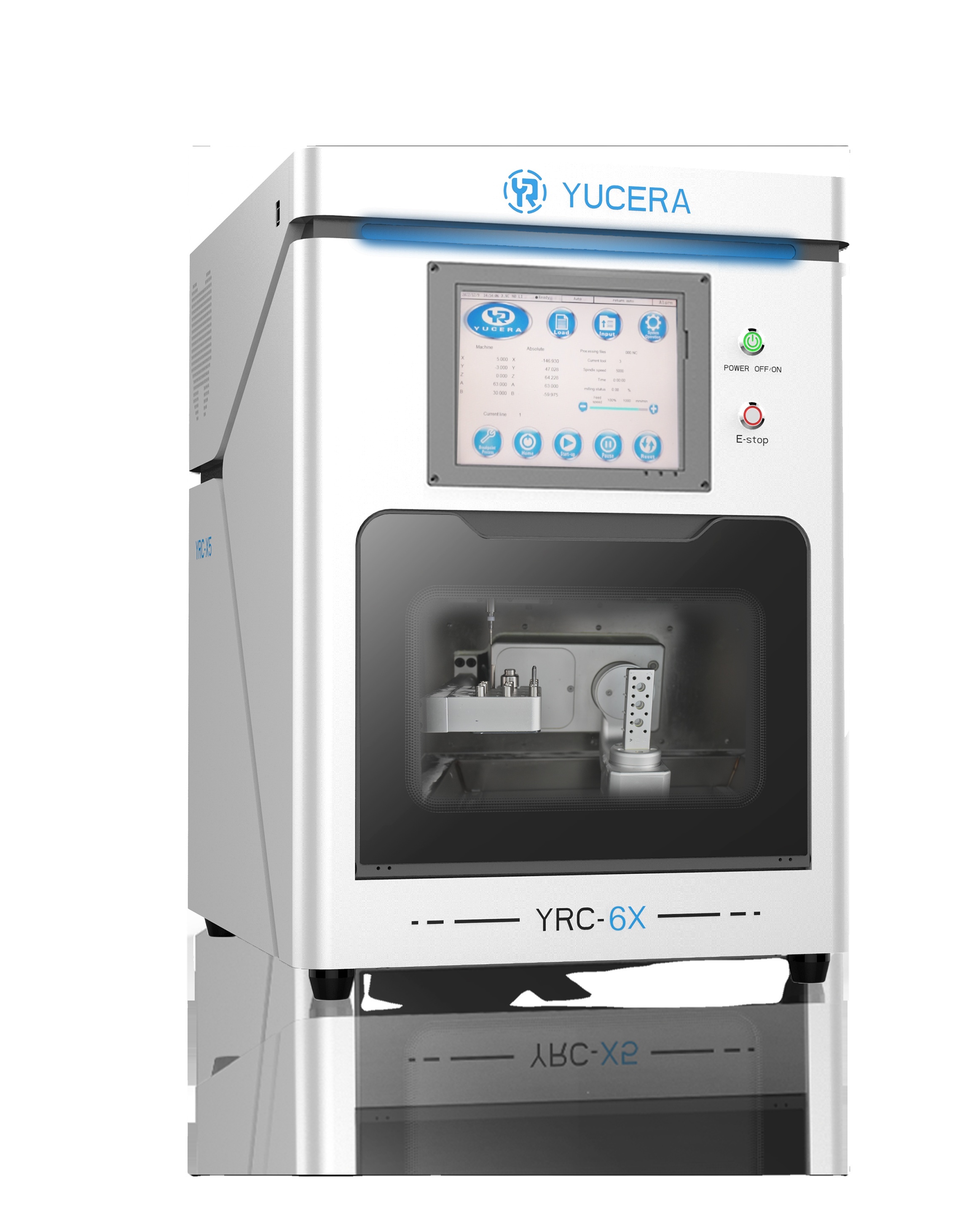 Yucera YRC-6X Fraiseuse dentaire CNC CAD CAM 5 axes pour laboratoire